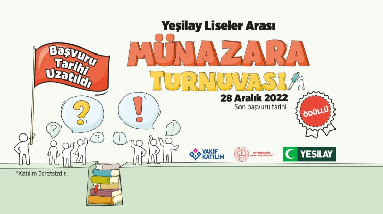 Yeşilay Liseler Arası Münazara Turnuvası Başlıyor