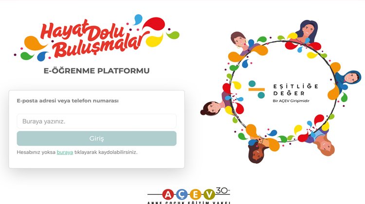 AÇEV'in E-Öğrenme Platformu Erişime Açıldı